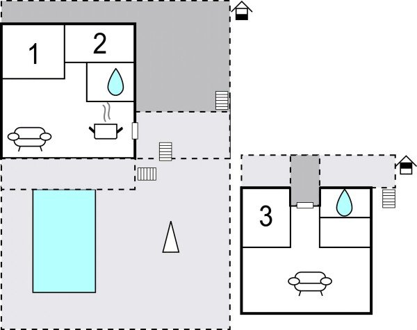 Casa 3 camere, con vista mare
