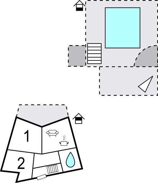 Appartamento 2 camere, con vista mare