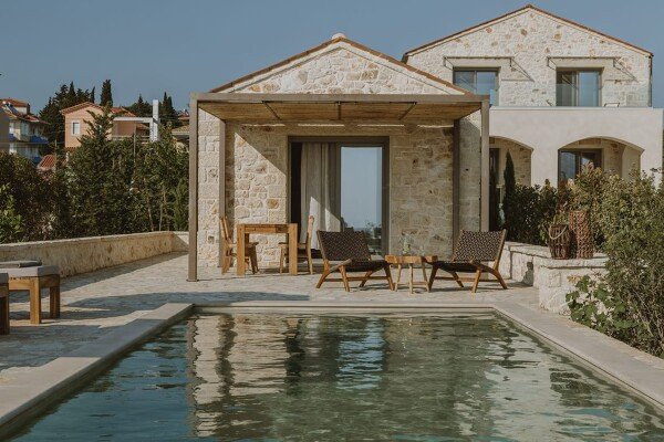 Villa 1 camera, con vista mare