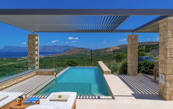 Villa 1 camera, con vista mare