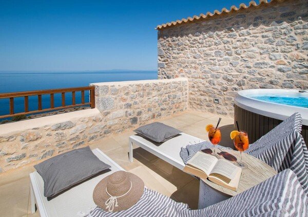 Villa 1 camera, con vista mare