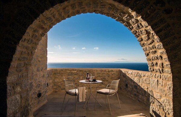 Villa 1 camera, con vista mare
