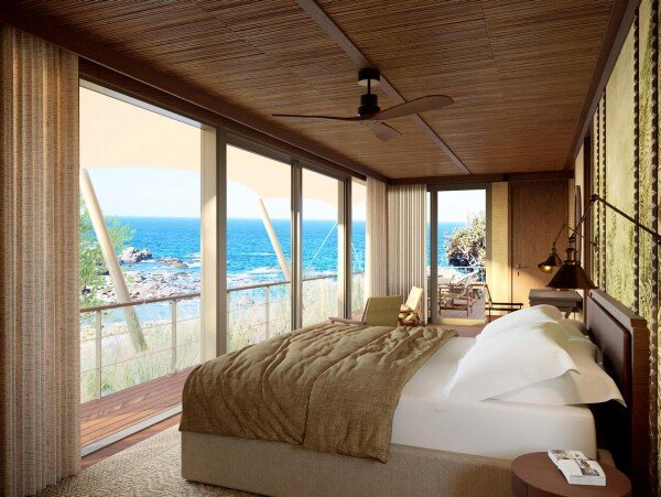 Villa design, 1 chambre, avec vue sur mer