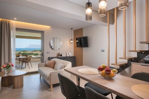 Villa confortable, 1 chambre, avec vue sur mer