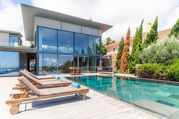 Villa contemporaine moderne, 4 chambres, avec vue sur mer