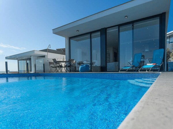 Villa moderne, 3 chambres, avec vue sur mer