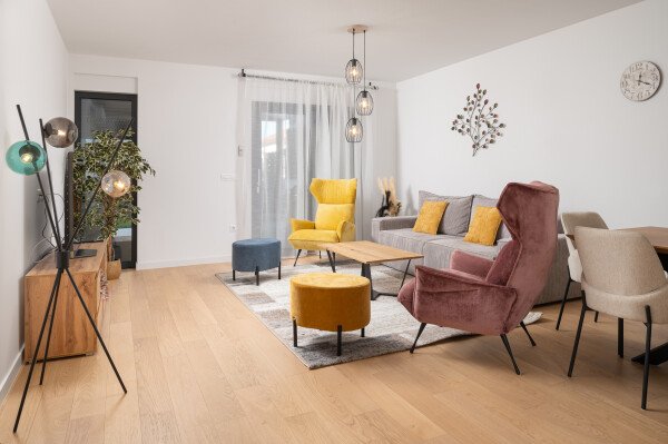 Appartement moderne, 2 chambres, avec vue sur mer