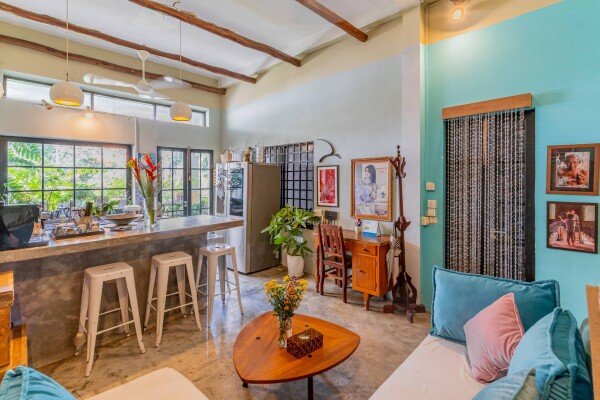 Apartment 1 bedroom, with garden