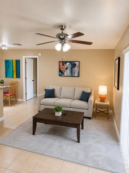 Apartment 2 bedrooms, with gym