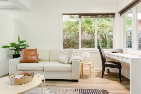 Apartment 1 bedroom, with garden