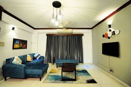 Apartment 3 bedrooms, with garden