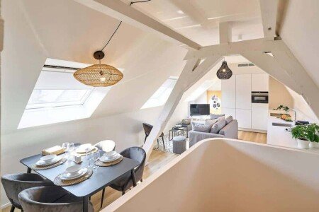 Gîte design, 1 chambre, avec climatisation