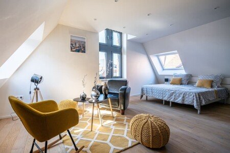 Appartement 2 chambres, avec jardin