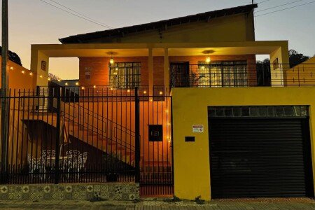 Casa 1 quarto, com jardim