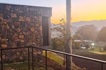 Chalé 1 quarto, com jardim