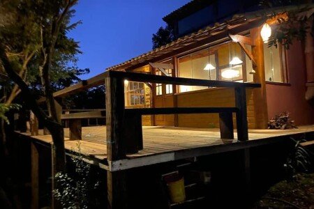 Casa 1 quarto, com jardim