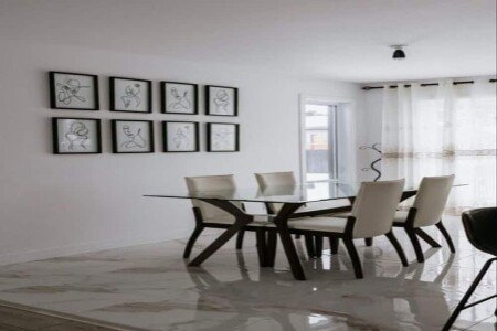 Maison contemporaine design, 5 chambres, avec climatisation