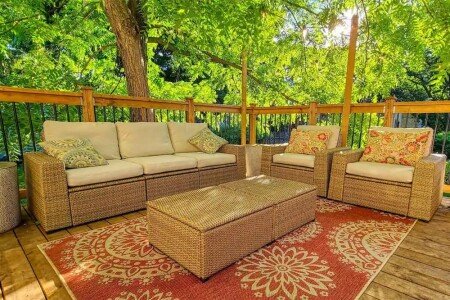 Ferienhaus 3 Schlafzimmer, mit Garten