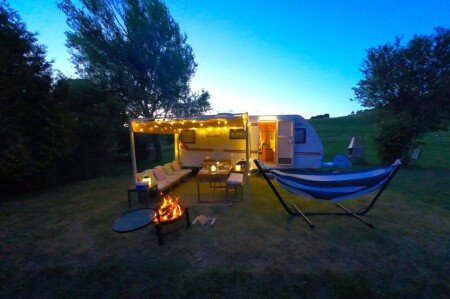 Camping / Mobil Home 1 chambre, avec climatisation