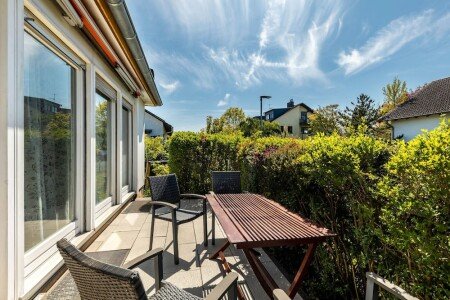 Wohnung 2 Schlafzimmer, mit Garten