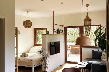 Appartamento 1 camera, con giardino