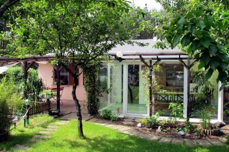 Ferienhaus 1 Schlafzimmer, mit Garten