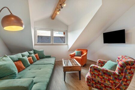 Wohnung 2 Schlafzimmer, mit Garten