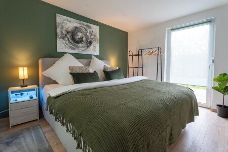 Wohnung 2 Schlafzimmer, mit Garten