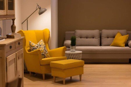 Apartment 1 bedroom, with garden