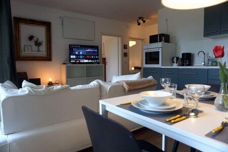 Appartement 2 chambres, avec jardin