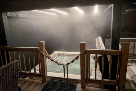 Chalet 2 Schlafzimmer, mit Whirlpool