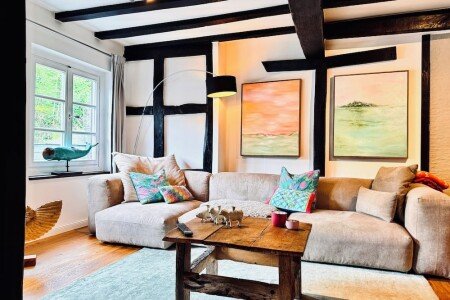 Wohnung 1 Schlafzimmer, mit Kamin