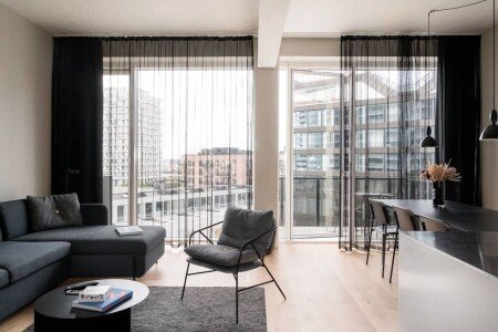 Apartment 2 bedrooms, with gym