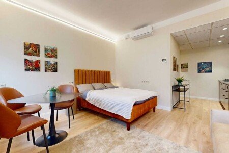 Apartment 1 bedroom, with garden