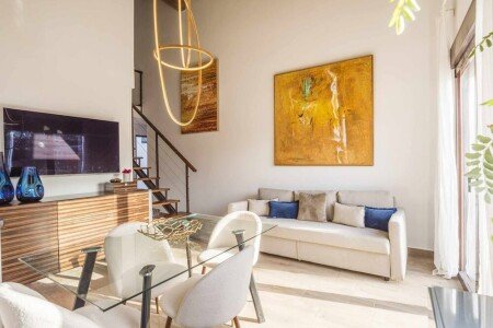 Apartamento 2 habitaciones, con jardín