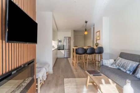Apartamento 2 habitaciones, con chimenea