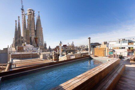 Appartement design, 2 chambres, avec piscine