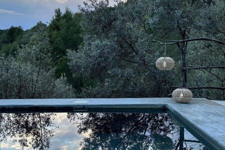 Maison en pierre 2 chambres, avec piscine