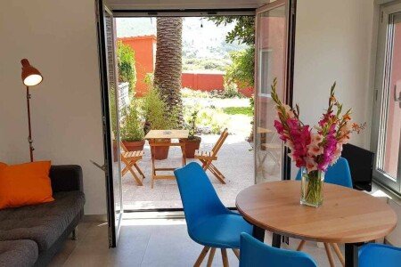 Apartamento 1 habitación, con jardín