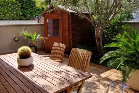 Apartamento 2 habitaciones, con jardín