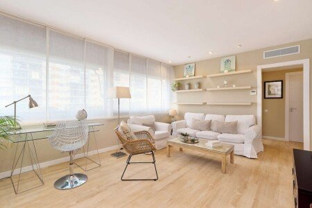 Apartamento 2 habitaciones, con jardín