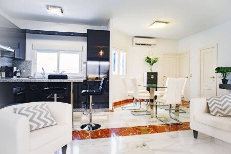 Appartement design, 3 chambres, avec climatisation