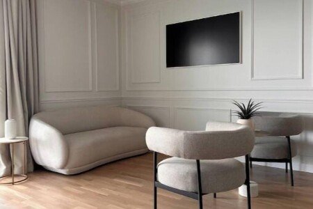 Gîte design, 2 chambres, avec sauna