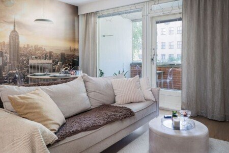 Appartement 3 chambres, avec sauna