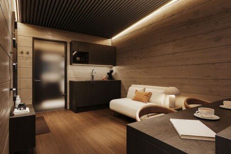 Chalet design, 1 chambre, avec climatisation