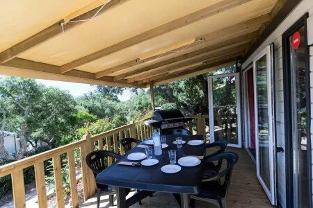 Mobil home tout confort, 3 chambres, avec climatisation