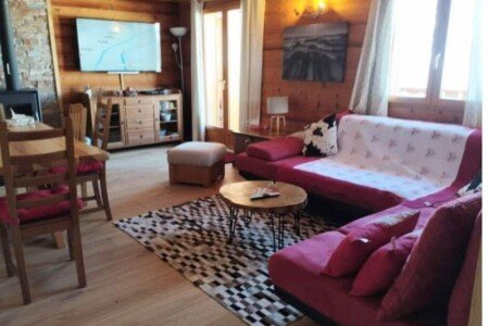 Chalet 2 chambres, avec cheminée