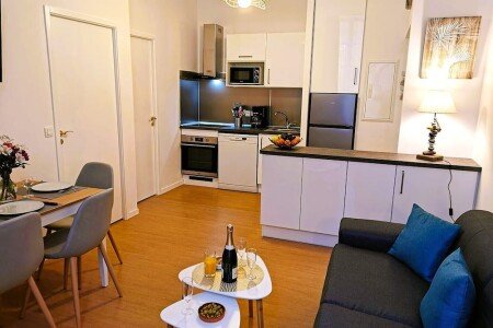 T2 cozy, 1 chambre, avec jacuzzi