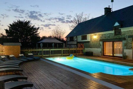 Maison chic, 2 chambres, avec piscine