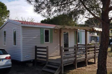 Mobil home 2 chambres, avec piscine